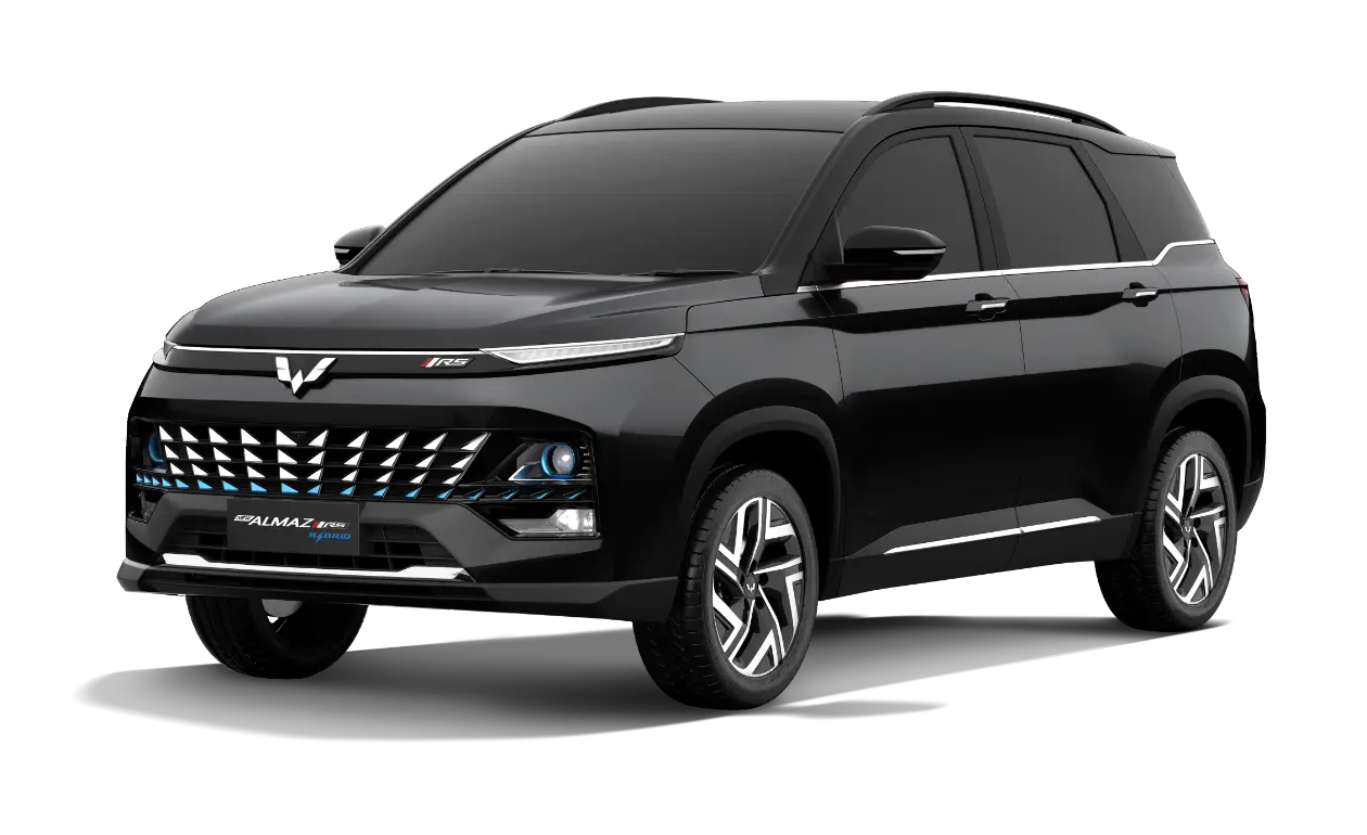 Wuling Almaz hitam, mencoba fitur dan kenyamanan kabin saat test drive