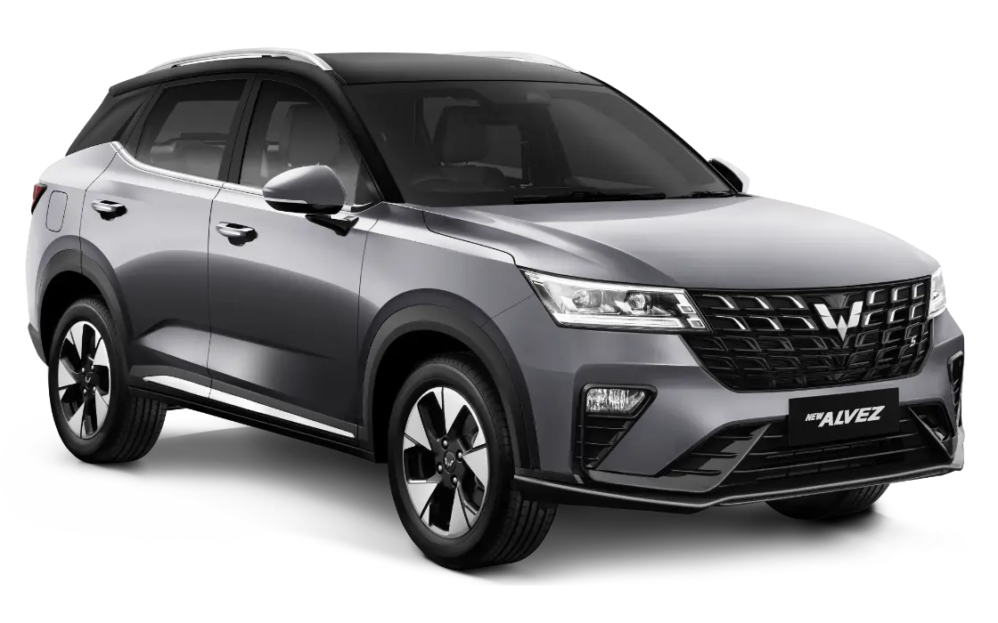 Wuling Alvez warna silver dibandingkan dengan SUV kompak lain
