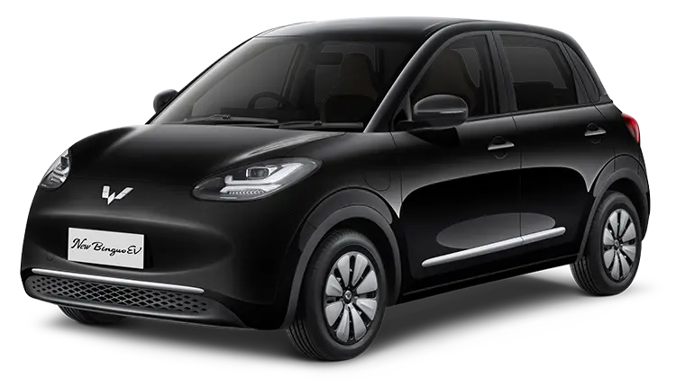 Wuling New Binguo EV warna hitam, perbandingan varian Lite dan Pro
