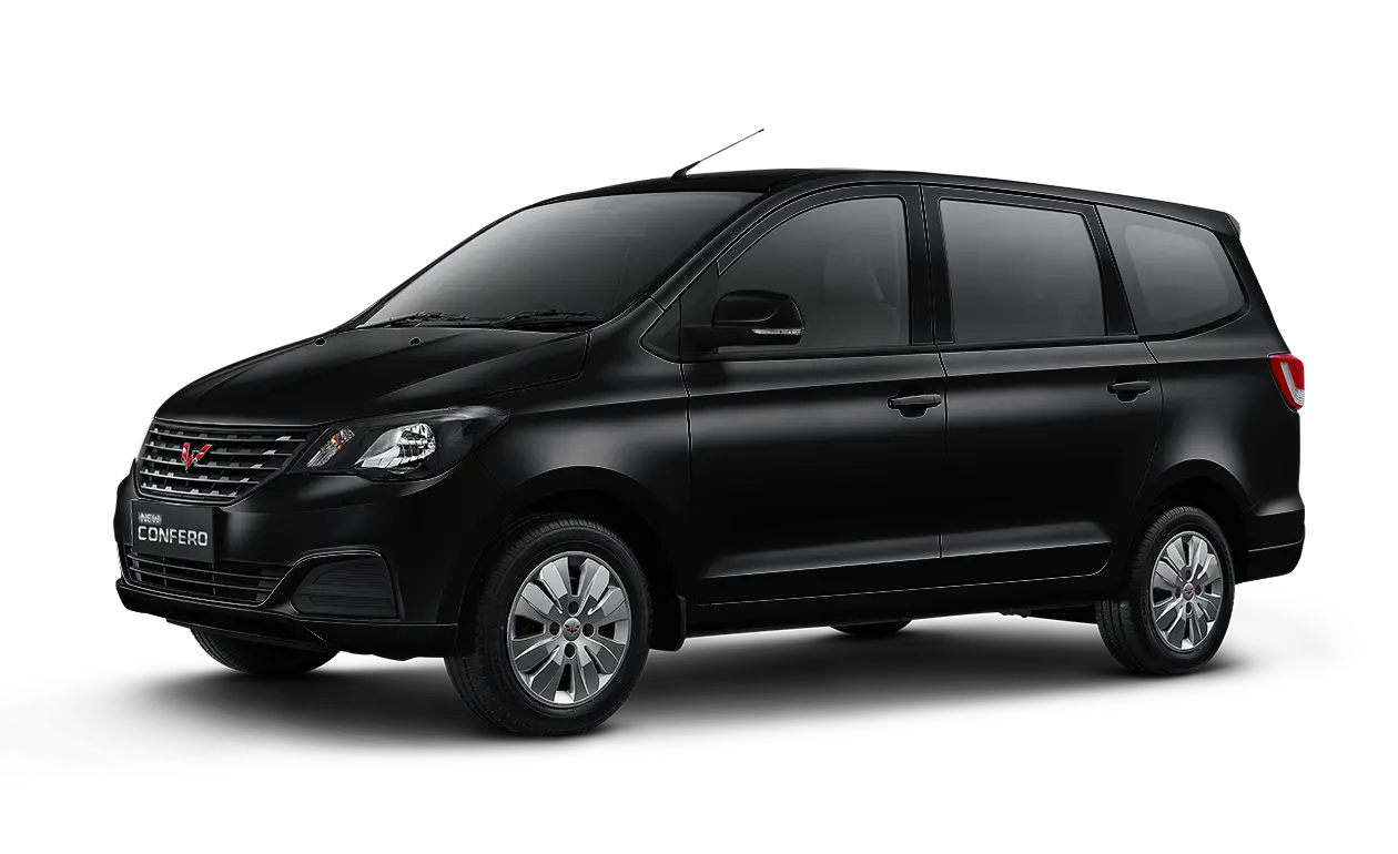 Wuling Confero hitam, pilihan kredit MPV terjangkau