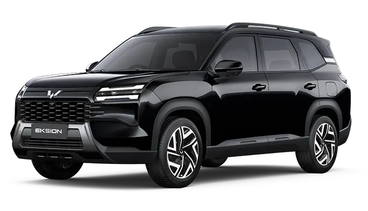 Wuling Eksion PHEV warna Starry Black tampak belakang