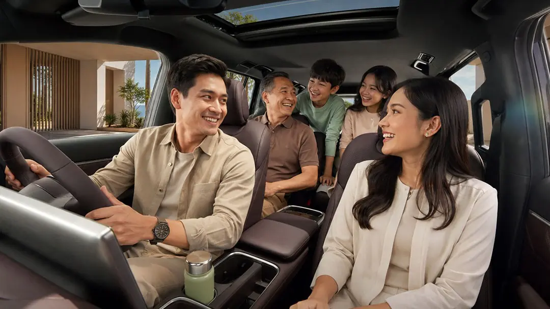 Interior Wuling Darion: kabin 3 baris, layar 12,8 inci, dan captain seat berventilasi