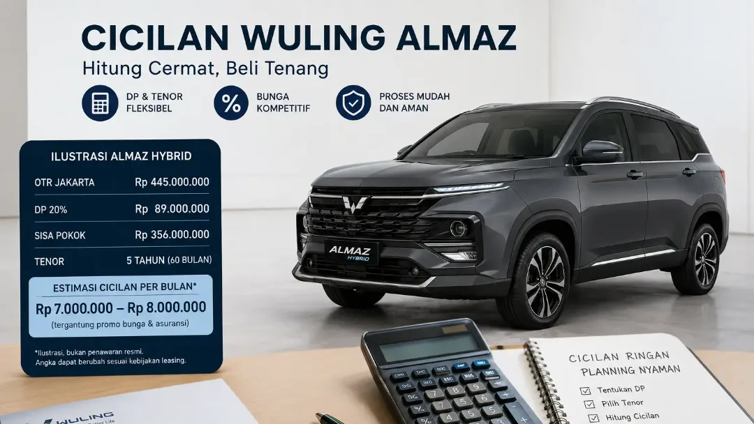 Harga Wuling Almaz Jabodetabek: OTR, DP, dan cicilan yang masuk akal