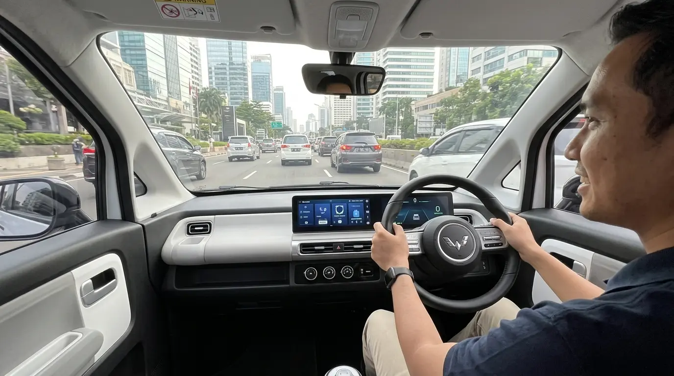Wuling Air EV irit untuk mobilitas harian di tengah lalu lintas kota