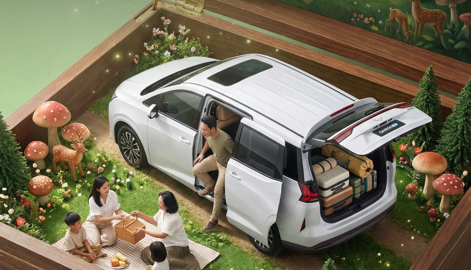 Wuling Darion menemani kebersamaan keluarga di setiap perjalanan