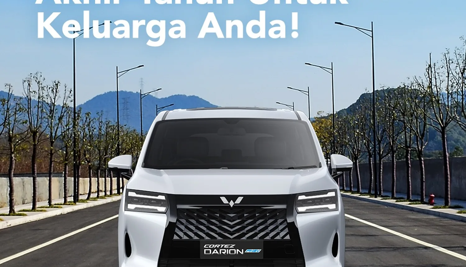 Wuling Darion tampak depan, MPV keluarga dengan fitur keselamatan lengkap
