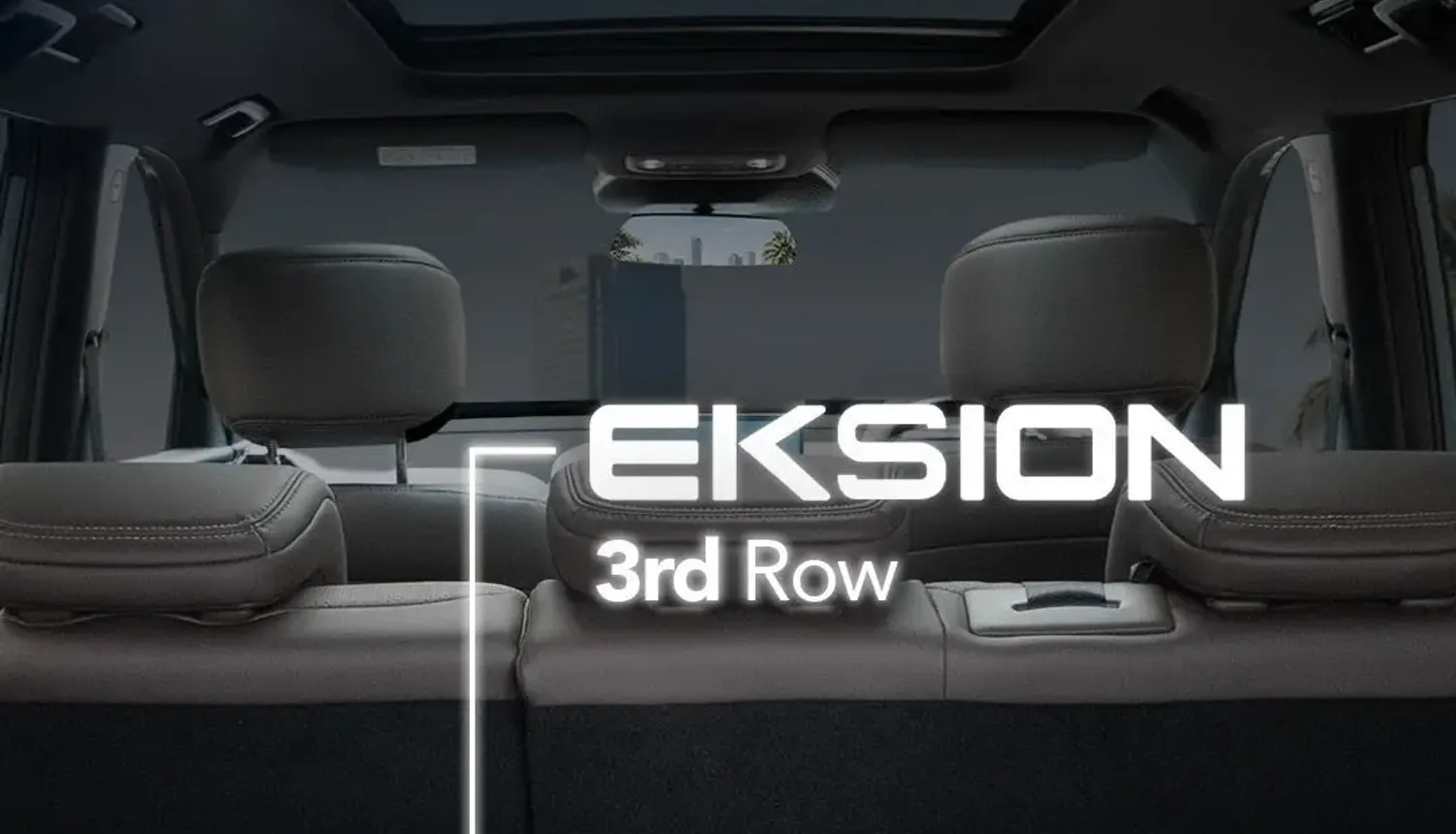 Kabin baris ketiga Wuling Eksion