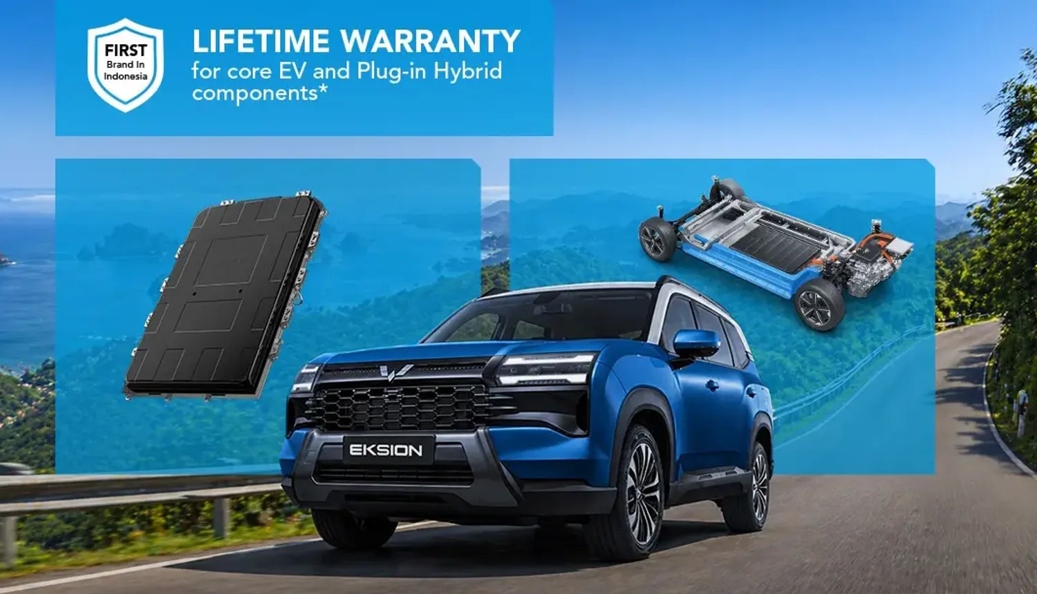 Wuling Eksion dengan MAGIC Battery Pro dan lifetime warranty komponen inti
