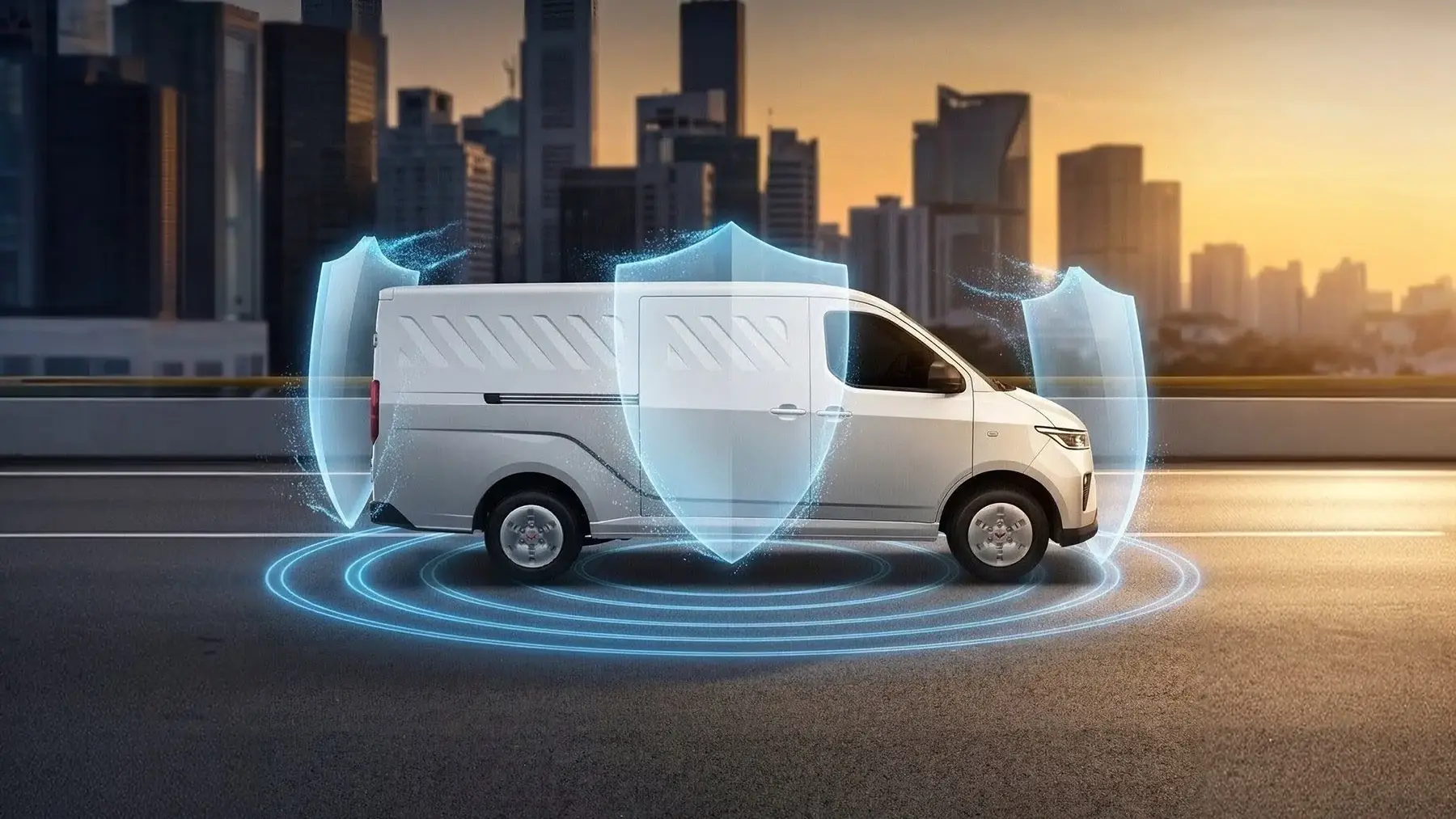 Fitur keamanan Wuling Mitra EV dengan airbag membuat operasional usaha lebih tenang