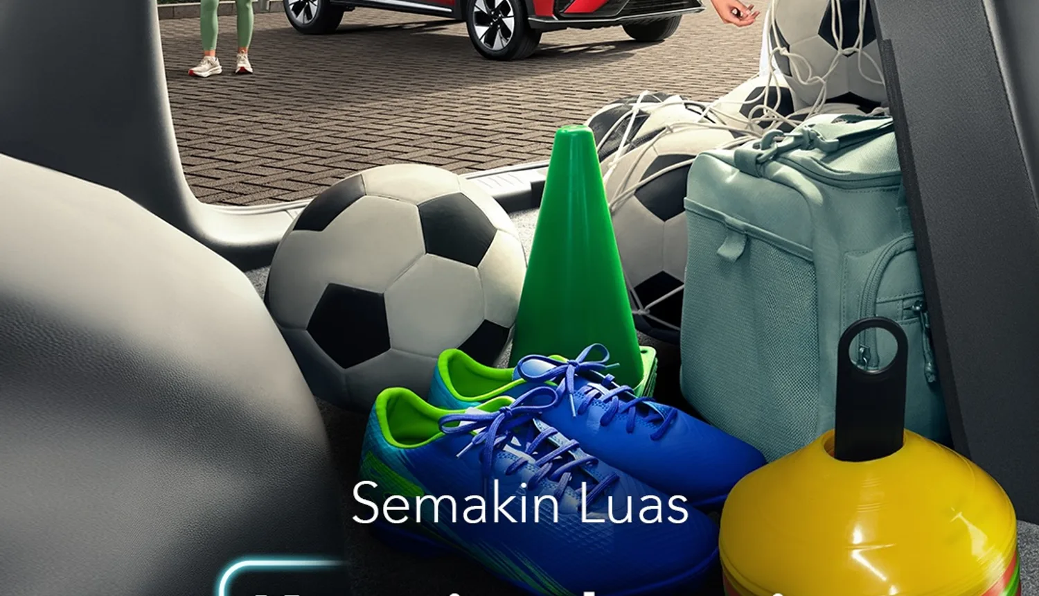 Bagasi New Alvez yang lebih luas untuk barang bawaan harian